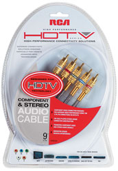 RCA HDTV Series 9' Component and Stereo Audio Cable
